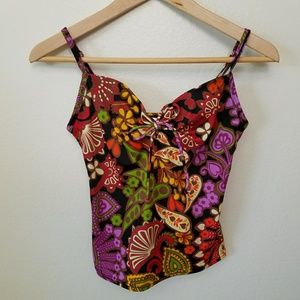 Victoria Secret Floral Paisley Tankini Top